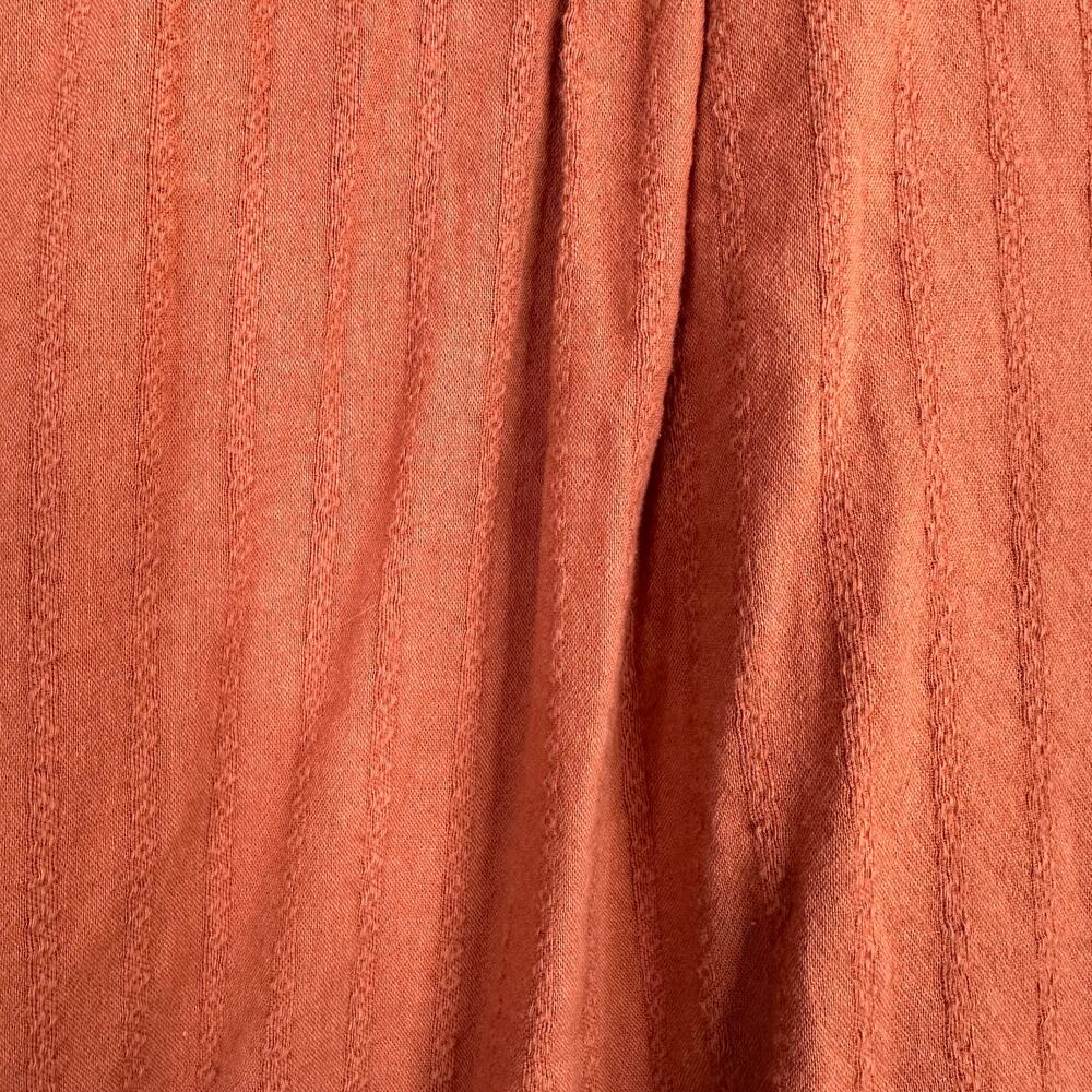 American Eagle Rust Orange Perfect Button-Up Shirt - image 10